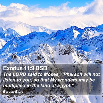 Exodus 11:9 BSB Bible Verse Image