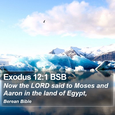 Exodus 12:1 BSB Bible Verse Image