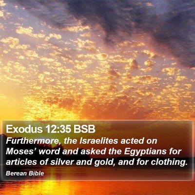Exodus 12:35 BSB Bible Verse Image