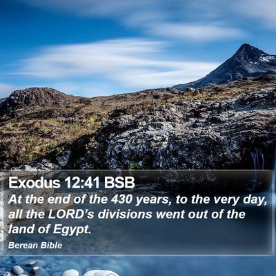 Exodus 12:41 BSB Bible Verse Image