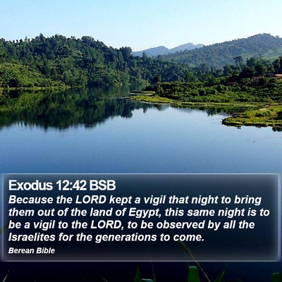 Exodus 12:42 BSB Bible Verse Image