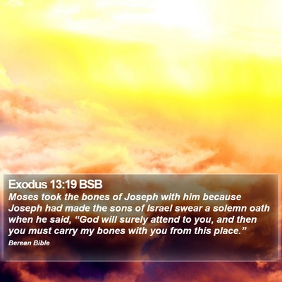 Exodus 13:19 BSB Bible Verse Image