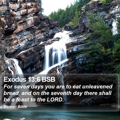 Exodus 13:6 BSB Bible Verse Image