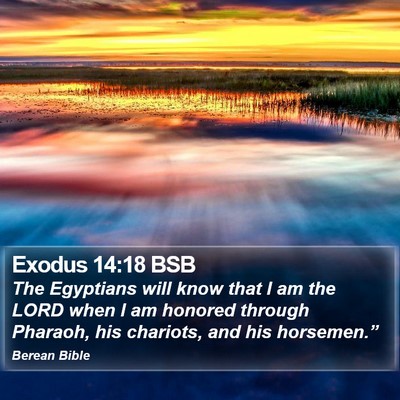 Exodus 14:18 BSB Bible Verse Image