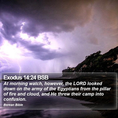 Exodus 14:24 BSB Bible Verse Image