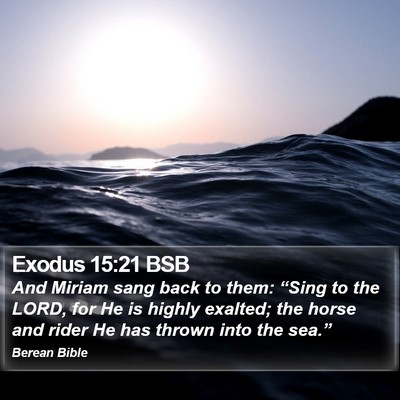 Exodus 15:21 BSB Bible Verse Image