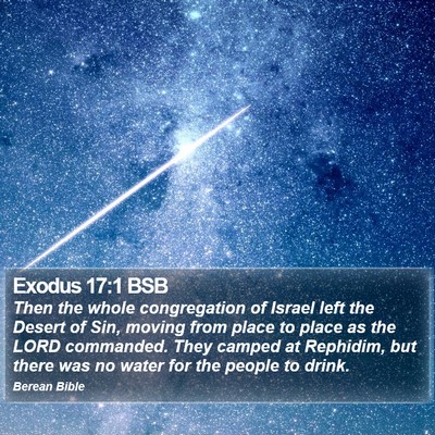 Exodus 17:1 BSB Bible Verse Image
