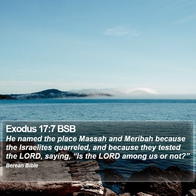 Exodus 17:7 BSB Bible Verse Image