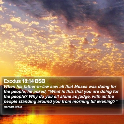 Exodus 18:14 BSB Bible Verse Image