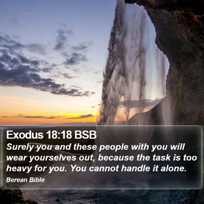 Exodus 18:18 BSB Bible Verse Image