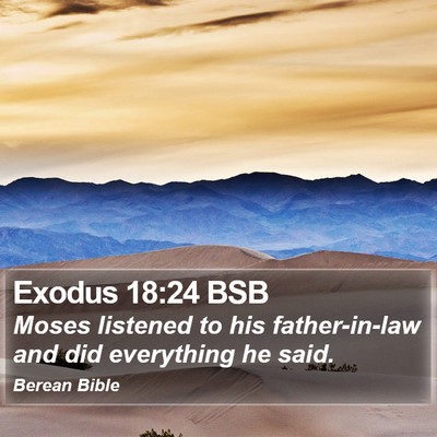 Exodus 18:24 BSB Bible Verse Image