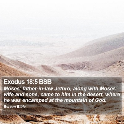 Exodus 18:5 BSB Bible Verse Image