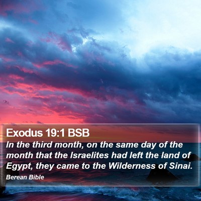 Exodus 19:1 BSB Bible Verse Image