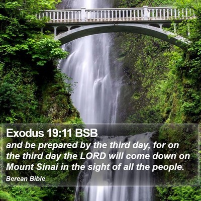 Exodus 19:11 BSB Bible Verse Image