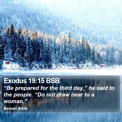 Exodus 19:15 BSB Bible Verse Image
