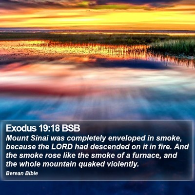 Exodus 19:18 BSB Bible Verse Image