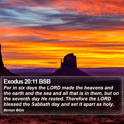 Exodus 20:11 BSB Bible Verse Image
