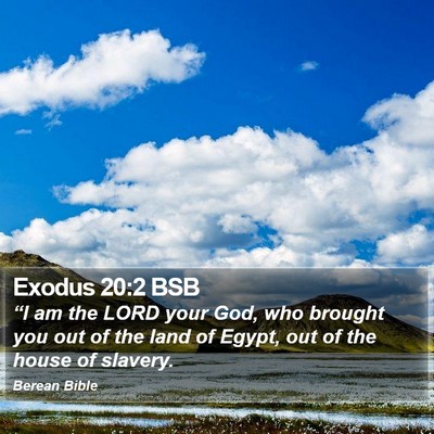 Exodus 20:2 BSB Bible Verse Image