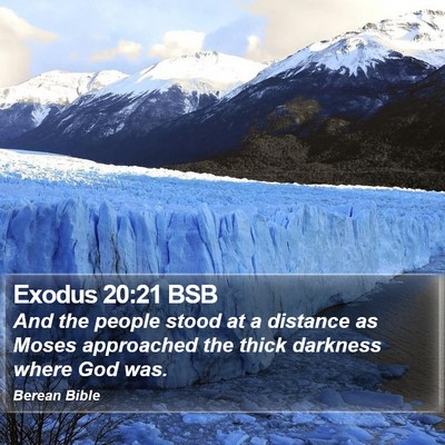 Exodus 20:21 BSB Bible Verse Image