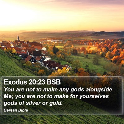 Exodus 20:23 BSB Bible Verse Image