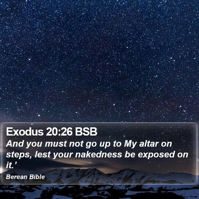 Exodus 20:26 BSB Bible Verse Image