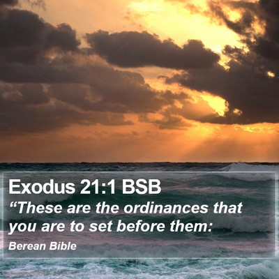 Exodus 21:1 BSB Bible Verse Image