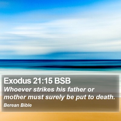 Exodus 21:15 BSB Bible Verse Image