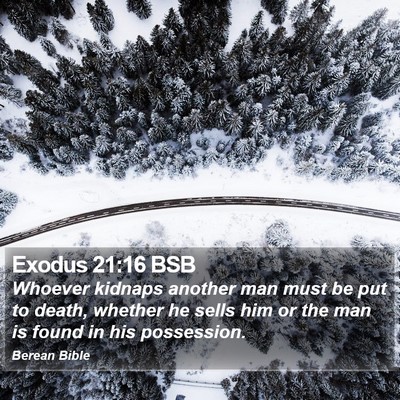 Exodus 21:16 BSB Bible Verse Image