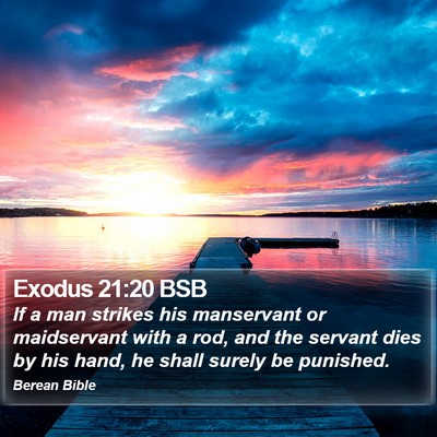Exodus 21:20 BSB Bible Verse Image