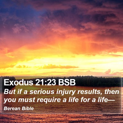 Exodus 21:23 BSB Bible Verse Image