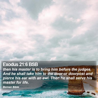 Exodus 21:6 BSB Bible Verse Image