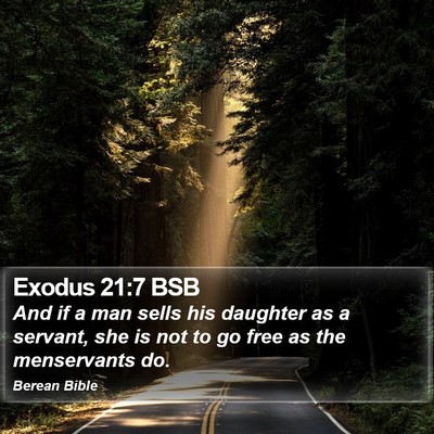 Exodus 21:7 BSB Bible Verse Image