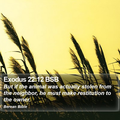 Exodus 22:12 BSB Bible Verse Image