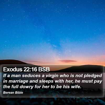 Exodus 22:16 BSB Bible Verse Image