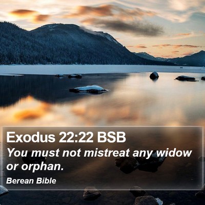 Exodus 22:22 BSB Bible Verse Image