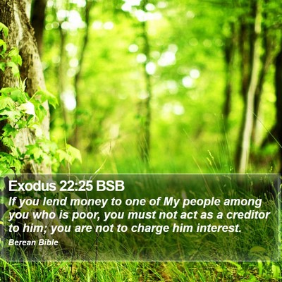 Exodus 22:25 BSB Bible Verse Image