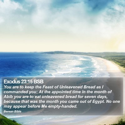 Exodus 23:15 BSB Bible Verse Image