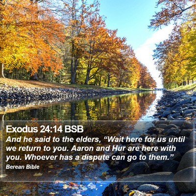 Exodus 24:14 BSB Bible Verse Image