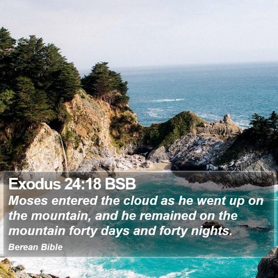 Exodus 24:18 BSB Bible Verse Image