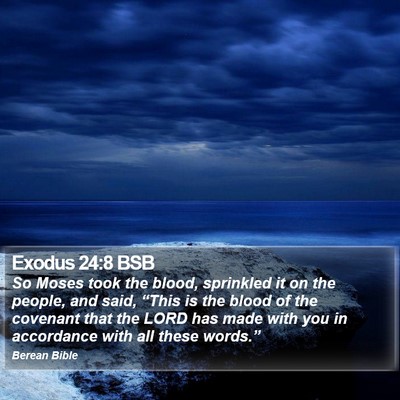Exodus 24:8 BSB Bible Verse Image