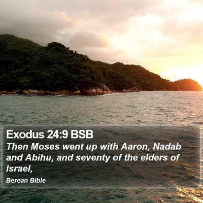 Exodus 24:9 BSB Bible Verse Image