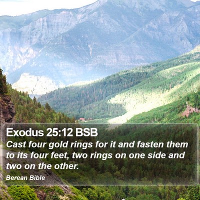 Exodus 25:12 BSB Bible Verse Image