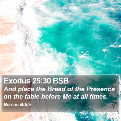 Exodus 25:30 BSB Bible Verse Image