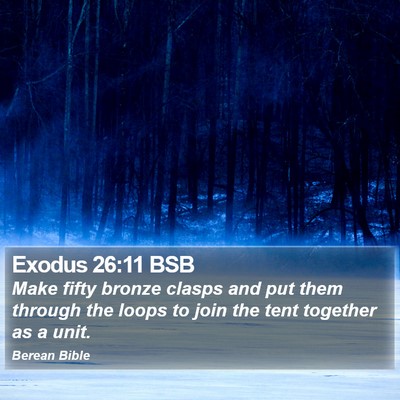 Exodus 26:11 BSB Bible Verse Image