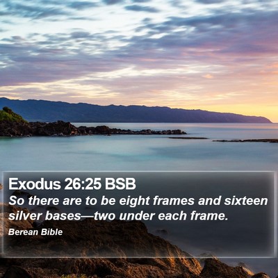 Exodus 26:25 BSB Bible Verse Image