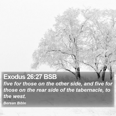 Exodus 26:27 BSB Bible Verse Image