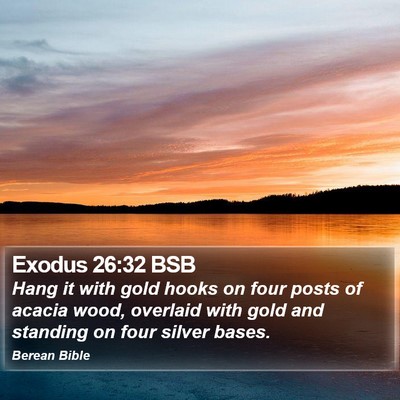 Exodus 26:32 BSB Bible Verse Image