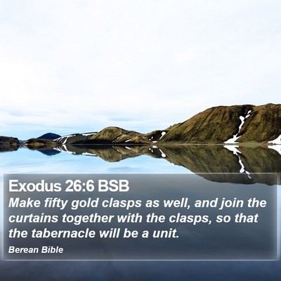 Exodus 26:6 BSB Bible Verse Image