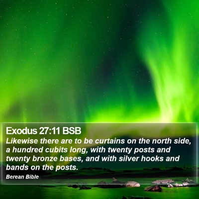 Exodus 27:11 BSB Bible Verse Image
