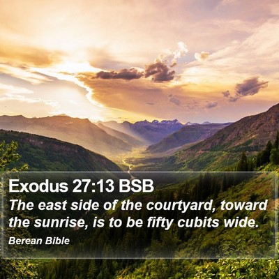 Exodus 27:13 BSB Bible Verse Image